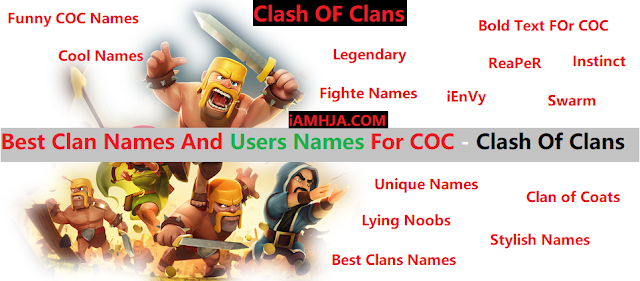 1500+ Best PUBG, COD, COC & Clan Names+UserNames 1
