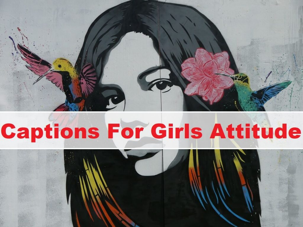 captions for girls attitude