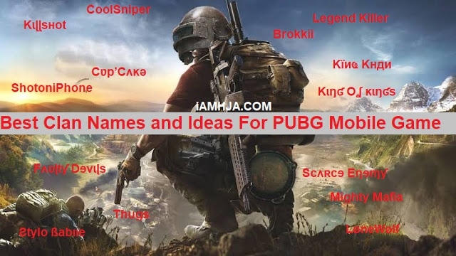 1500+ Best PUBG, COD, & COC Clan Names+UserNames 1 PUBG Names For Boys