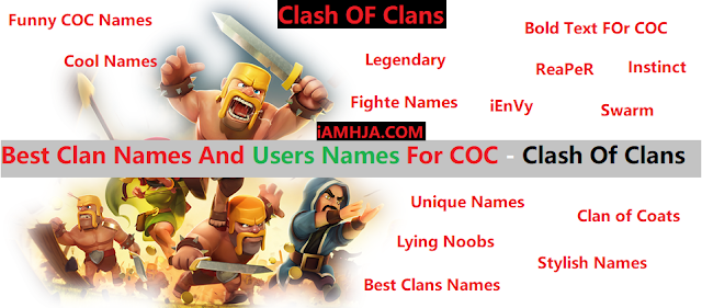 1500+ Best PUBG, COD, & COC Clan Names+UserNames 1