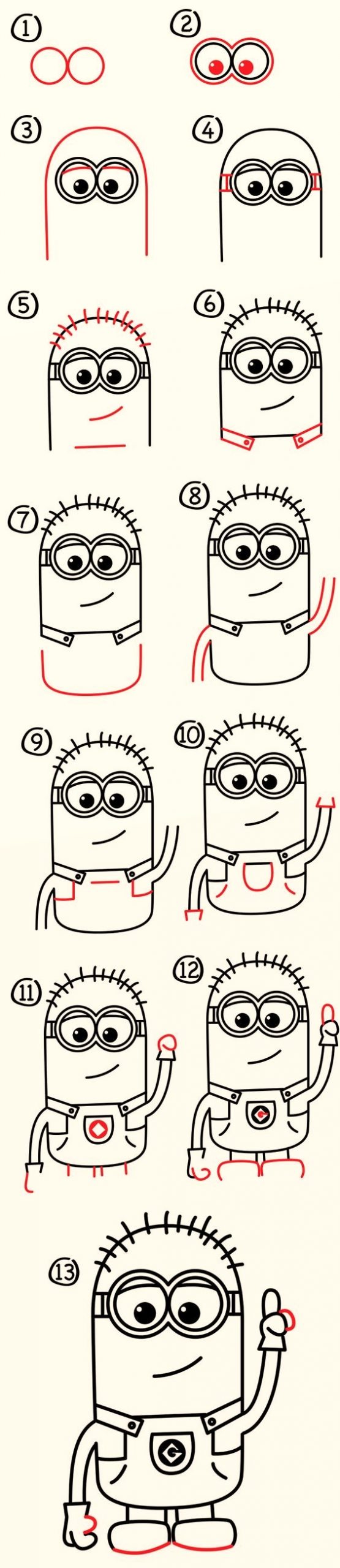 Minion - Step by Step Guide to Draw