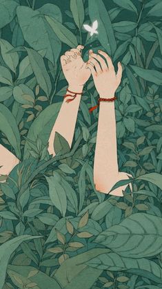 Aesthetic Wallpaper Girl Hand Under Tree