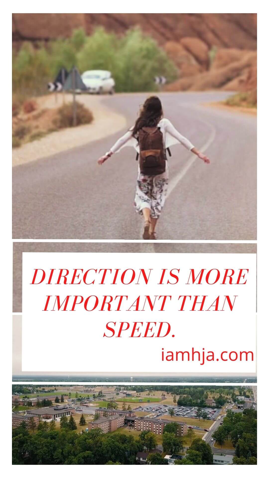 Direction is more important than speed.