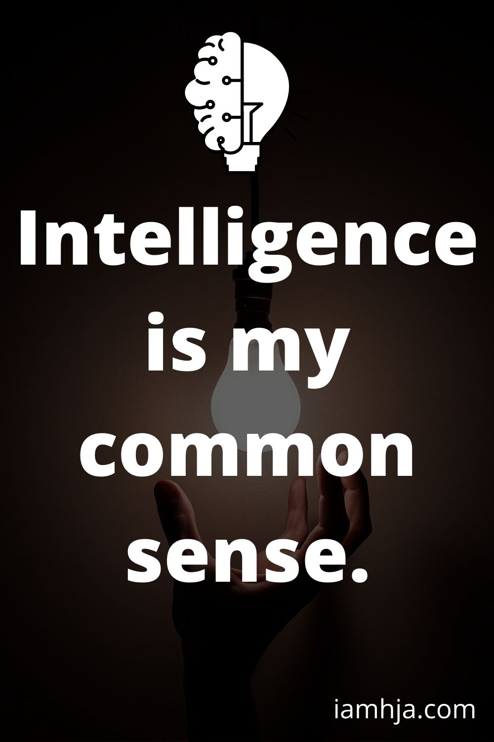 Intelligence is my common sense