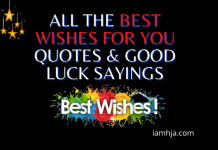 All The Best Wishes for you Quotes & Good Luck Sayings