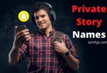 Private Story Names for Snapchat