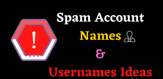 Spam Account Names & Usernames Ideas